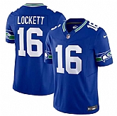 Men's Seattle Seahawks #16 Tyler Lockett Royal 2023 F.U.S.E. Vapor Limited Throwback Stitched Jersey,baseball caps,new era cap wholesale,wholesale hats